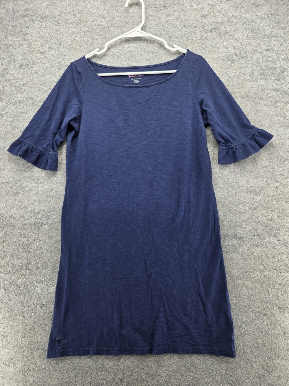 Lilly Pulitzer Dress Womens Medium Ruffle Sleeve Pullover Casual